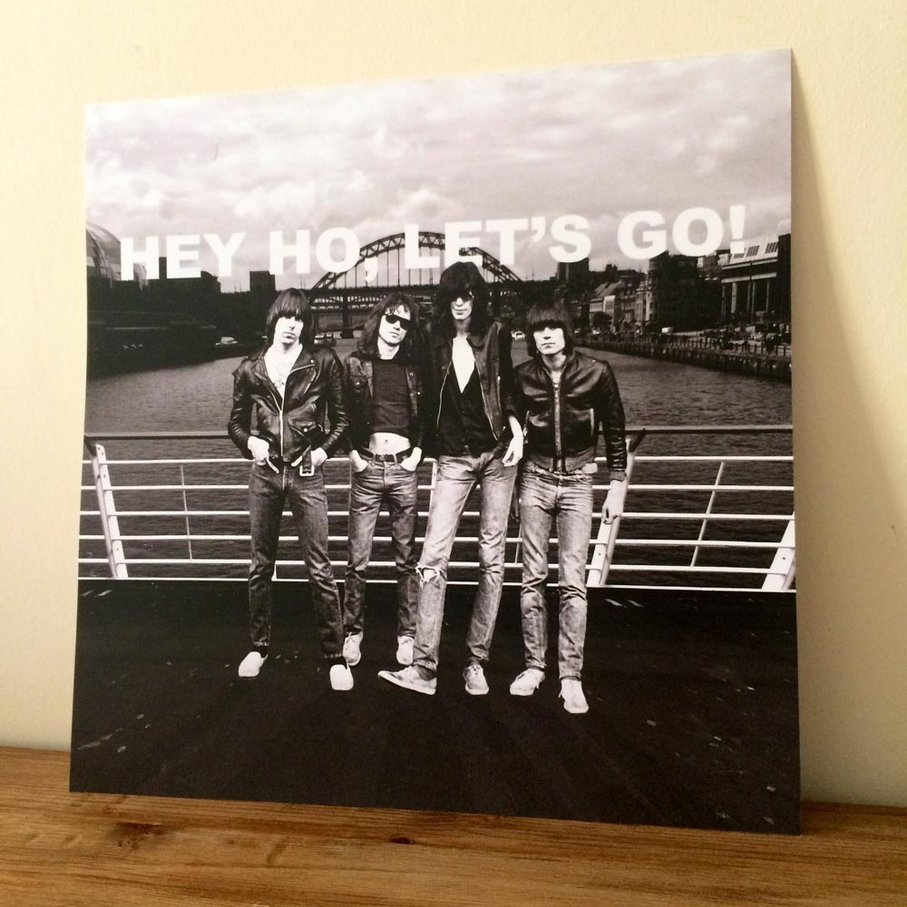 Lime Monkey Ramones on the tyne bridge Print